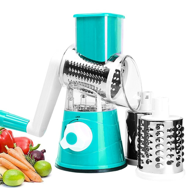Rotary Handle Cheese Grater/Vegetable Slicer